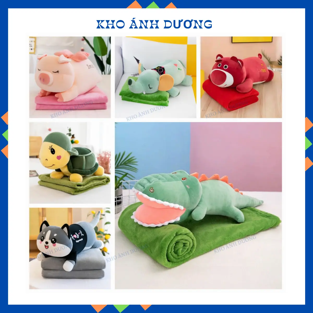 CHĂN GỐI VĂN PHÒNG 2 IN 1 NHIỀU MẪU