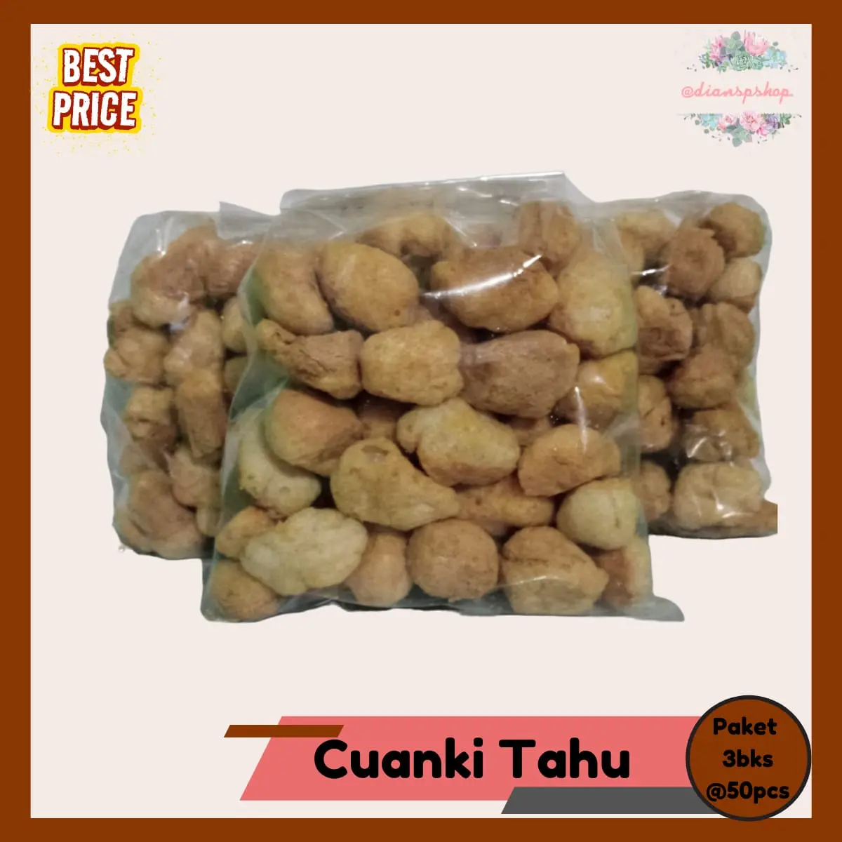 Paket Cuanki Tahu 3bks. masing-masing 50pcs perbks. Makanan