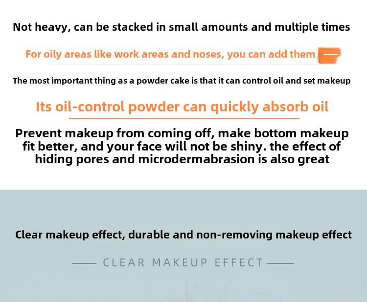 Product Introduction of Powder Setting Powder Loose Powder Oil Control Long-lasting Non-cakey Dual-use Dry and Wet Natural Foundation Concealer Loose Powder Touch-up 3