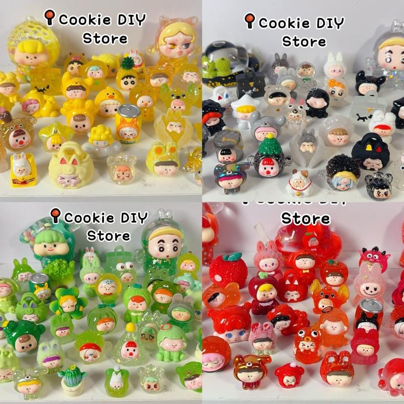 [KHUI LIVE TỔNG HỢP] Túi mù ngẫu nhiên Cookie DIY mô hình phát sáng dạ quang trong đêm Charm