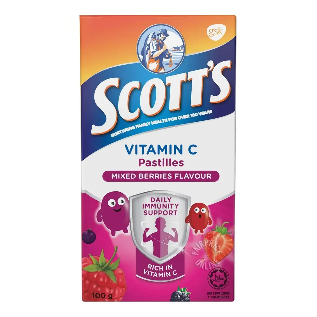 Scott's Mixed Berries Vitamin C Pastilles 100g