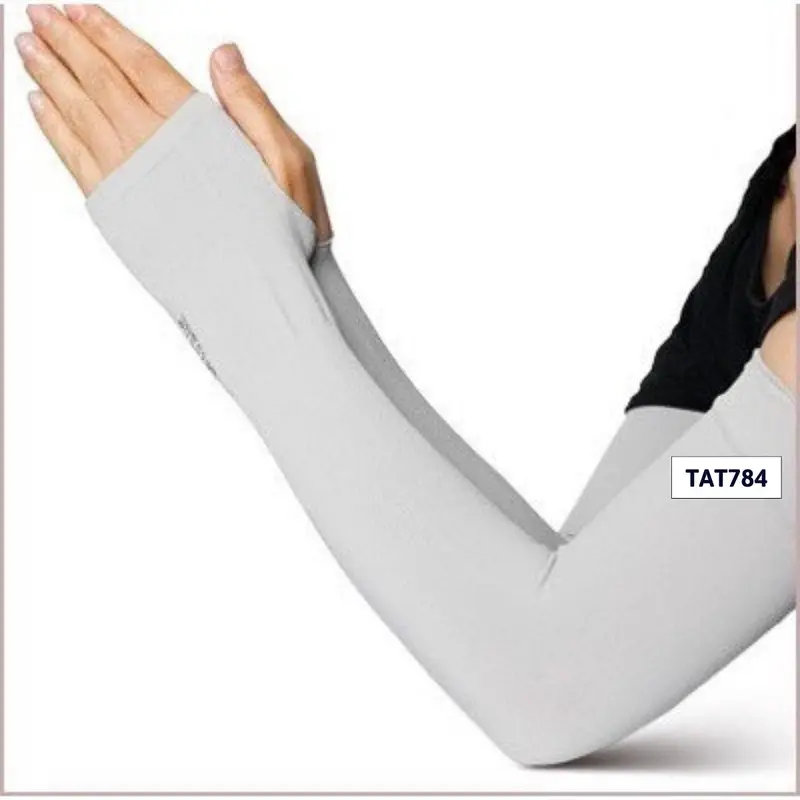 TAT784 Một đôi găng tay chống nắng Hàn Quốc xỏ ngón Let's Slim đủ màu dày dặn ngăn tia UV MiniCat 8