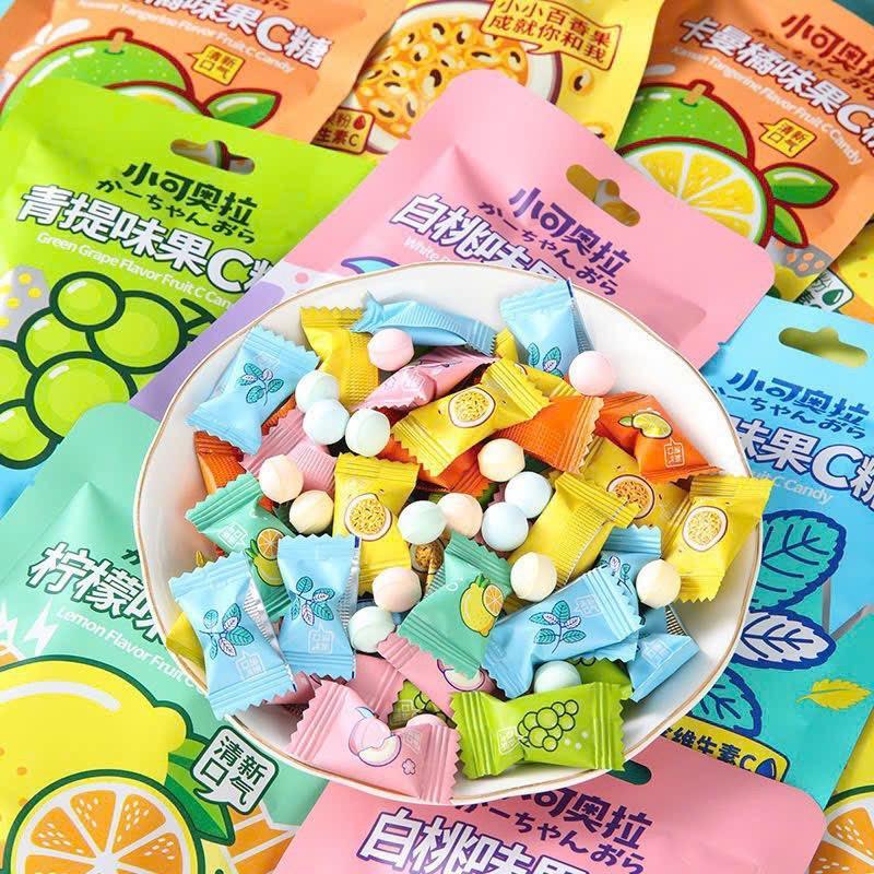 Kẹo Ngậm Vitamin C Không Đường Mix Vị Thơm Miệng - Lan Candy Snack Food