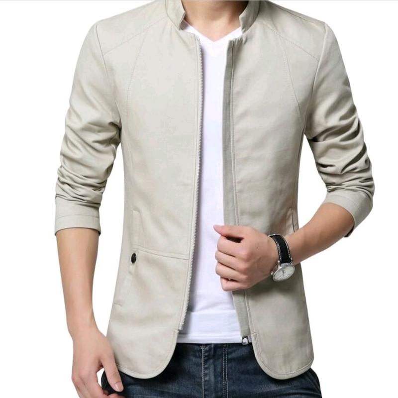 jaket blazer pria Semi Formal Katun Tebal Nyaman 2