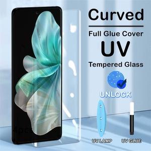 UV Full Glue Liquid Tempered Glass High Quality 3D Curved  Smartphone Screen Protector For Tecno Camon 40 Pro 30S 30 Pro Spark 20 Pro + 4G 5G