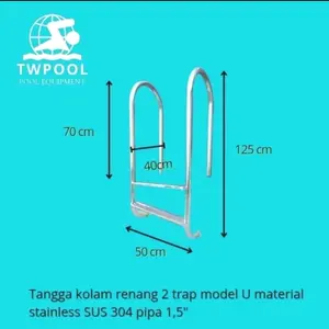 Tangga kolam renang 2 trap later U