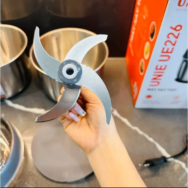Máy Xay Thịt Cao Cấp Unie UE-226 ( UE226 ) , 2 Cối Inox, Có Lưỡi Bóc Hành Tỏi, Hàng Chính Hãng 2