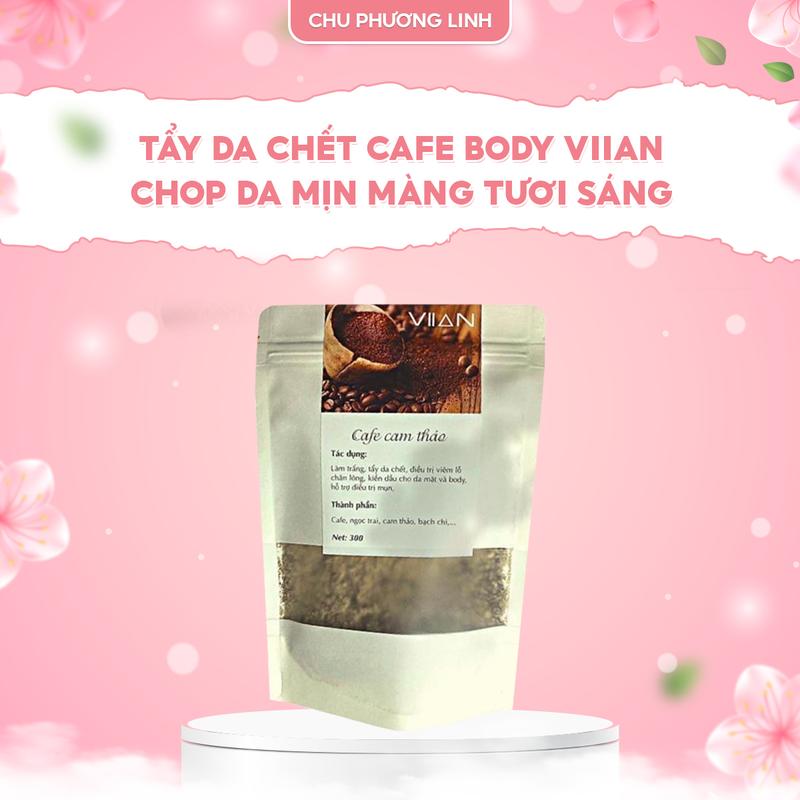 Ủ trắng cafe cam thảo VIIAN – Dưỡng trắng da, giảm nụn body – DD08