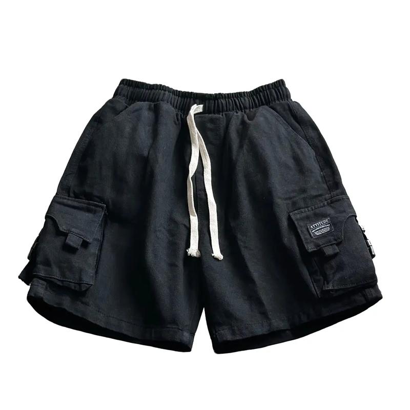 (DUCK STUDIO) Quần Short Jean Túi Hộp Form Rộng Unisex NAm Nữ Menswear