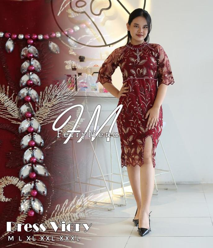 Dress Terbaru Viory Payet Natal 2023 Dress Jumbo LD 120/Dress/Dress Kondangan/Dress Simpel Elegan/Dress Kondangan Elegan/Dress Wanita Gereja/HafisOlshop 1