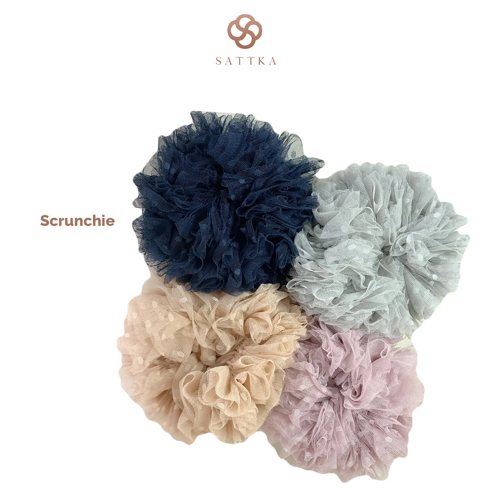 Sattka Scrunchie / Ikat Rambut Hijab / Cepolan HIjab Premium Scrunchies ...