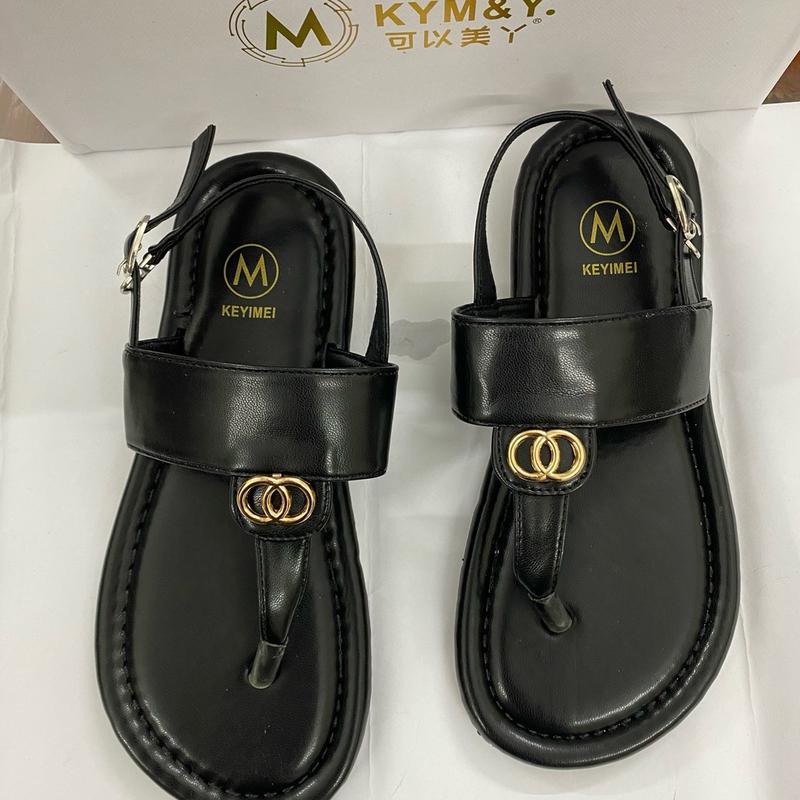 Dép sandal nữ mũi tròn da mềm đế cao su dẻo hàng qc fullbox ( đi chuẩn size nha ảnh thật shop chụp) 3