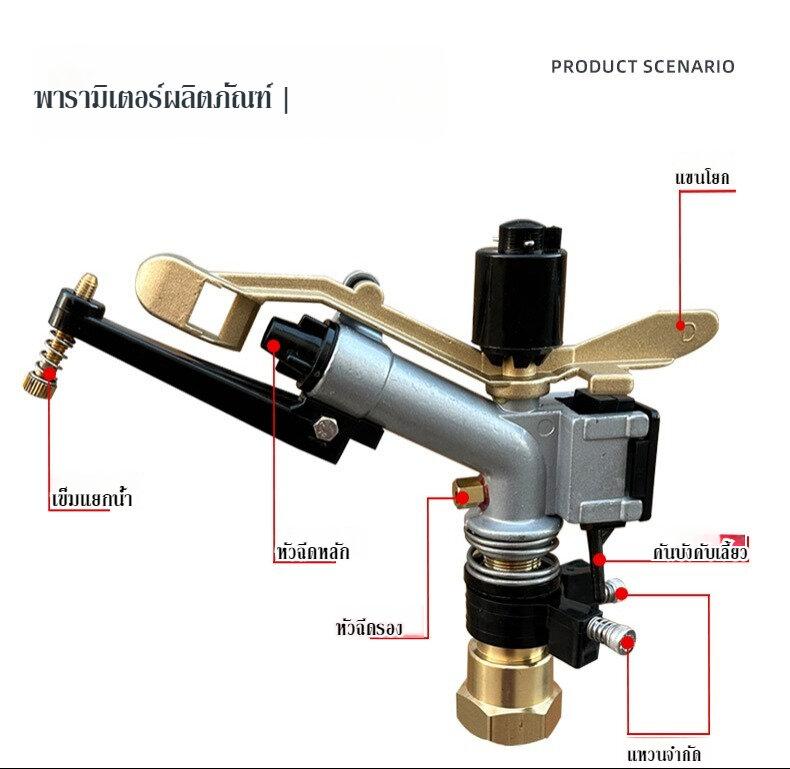 Product Introduction of หัวสปริงเกอร์บิ๊กกัน 1 นิ้ว/1.5นิ้ว /หัวสปริงเกอร์อลูมิเนียม/หัวสปริงเกอร์ฉีดไกล 1.5ม.การเกษตรชลประทานฝนปืนสปริงเกลอร 14
