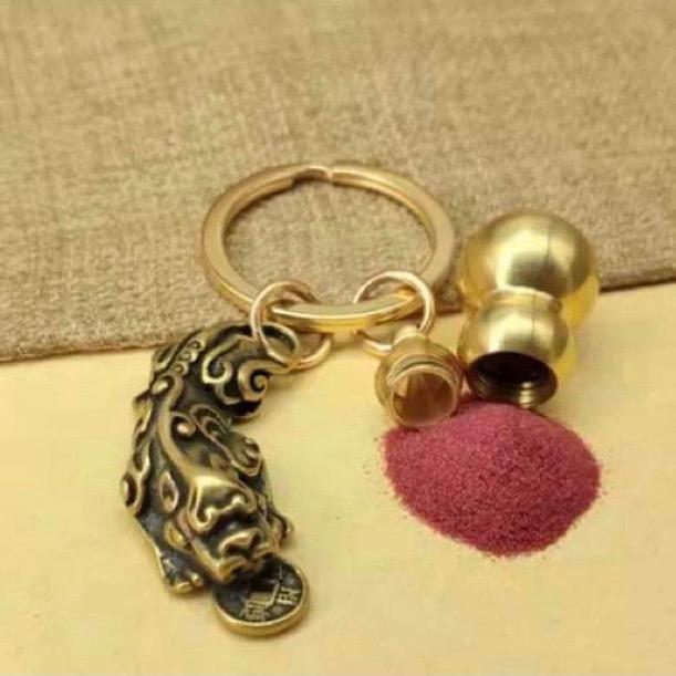 Móc chìa khoá tì hưu chu sa hồ lô