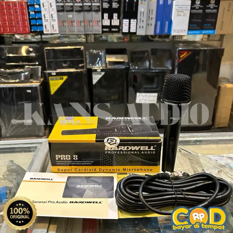 MICROPHONE HARDWELL PRO 8 / PRO 8 (ORIGINAL) Hitam Putih 3
