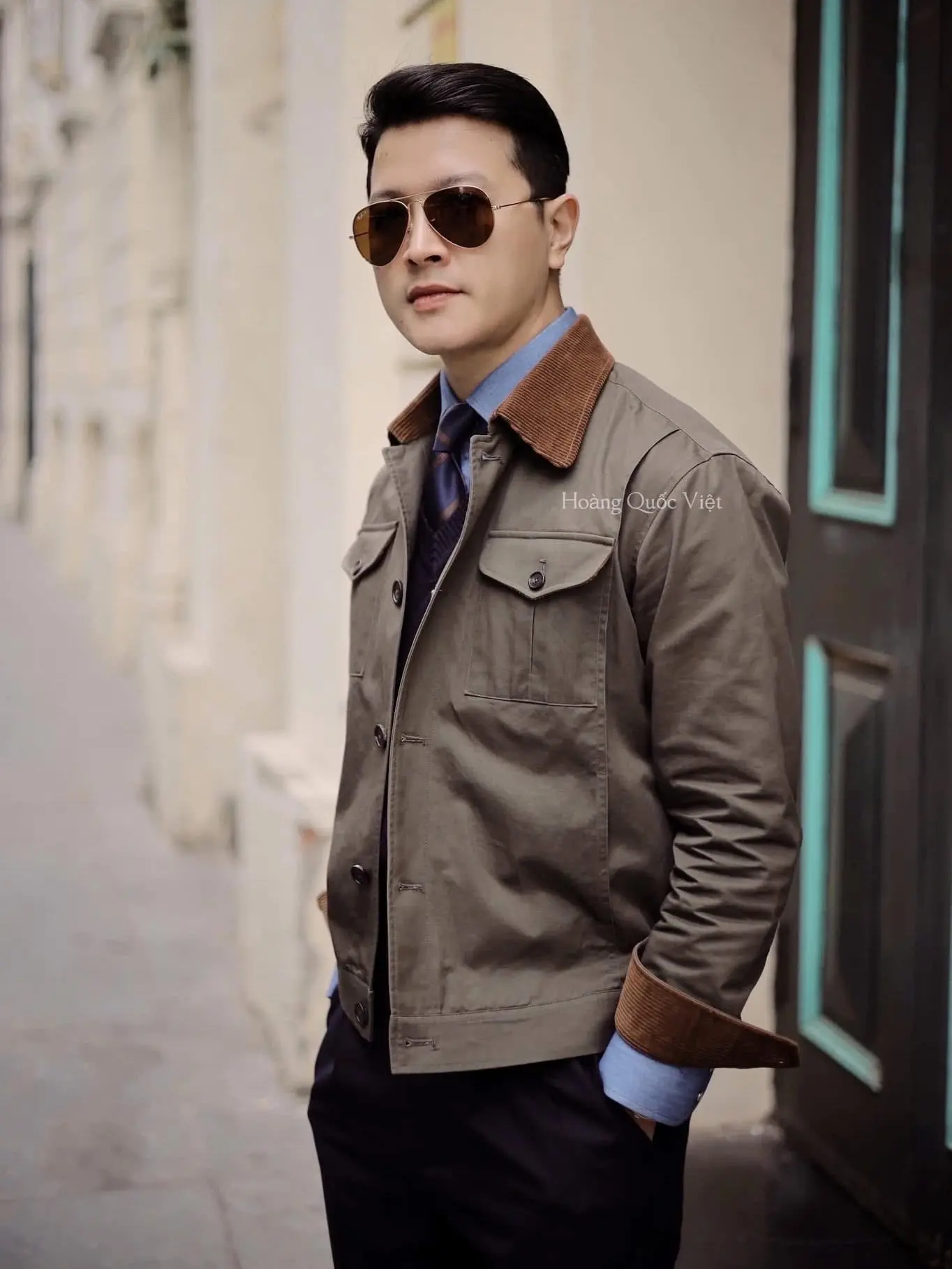 Áo khoác nam phong cách biker, Sartino Jacket 2 màu thời trang - BURATINO