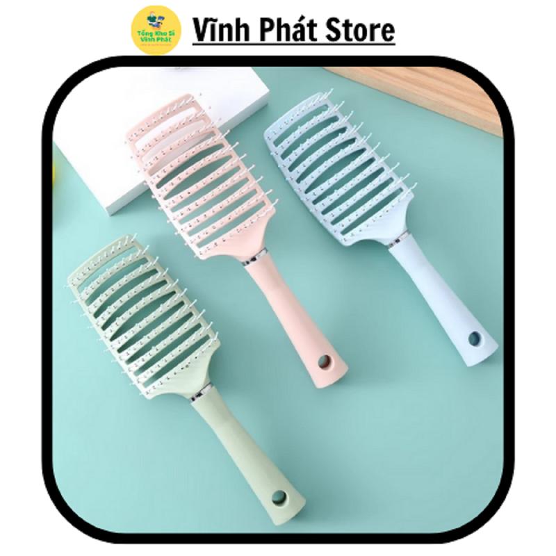 Lược Chải Tóc Đệm Khí Mát Xa Da Đầu Tạo Kiểu, Lược Chải Đầu Tạo Kiểu Tóc Xoăn Dài Đặc Biệt Cho Nữ Tiện Lợi 88831