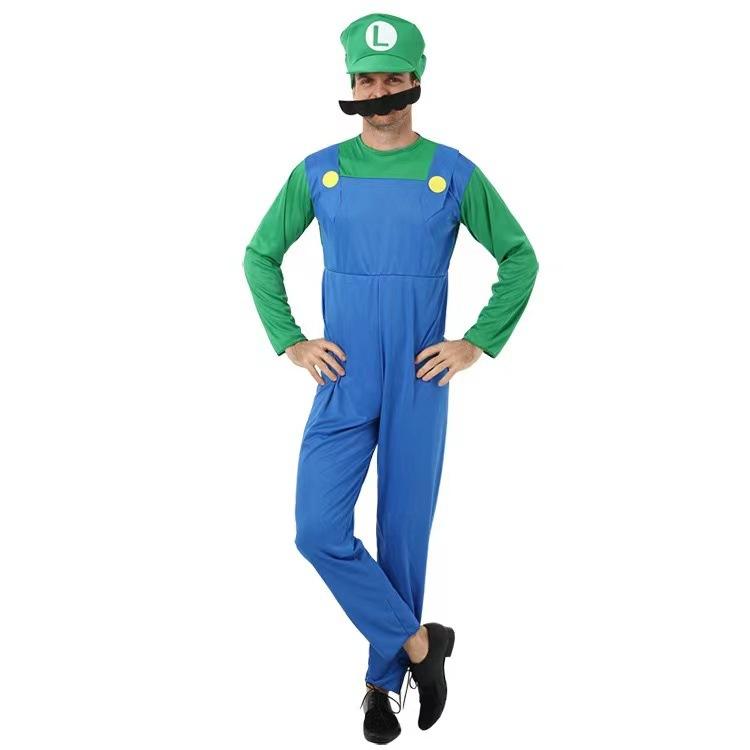 【MEGA SALE 5.5】Halloween, Giáng sinh, cosplay, trang phục anime, trang phục Mario cho trẻ em, cosplay Super Mario, trang phục dự tiệc, SS24 áo  cosplay 4