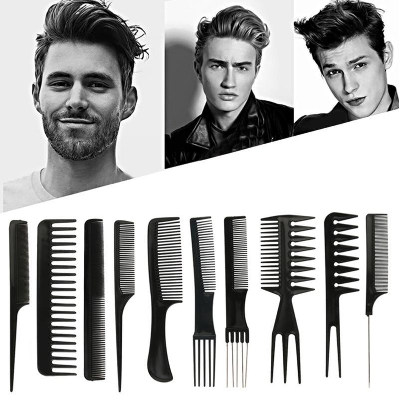 10Pcs Professional Styling Comb Set Hair Cutting Comb Kit Brush ...