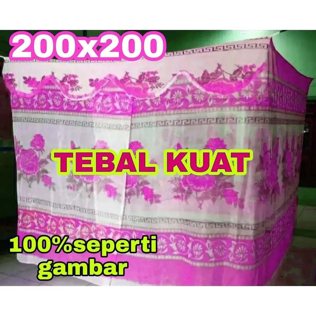 kelambu nyamuk motif bunga terbaru ukuran jumbo Pencegahan Serangga