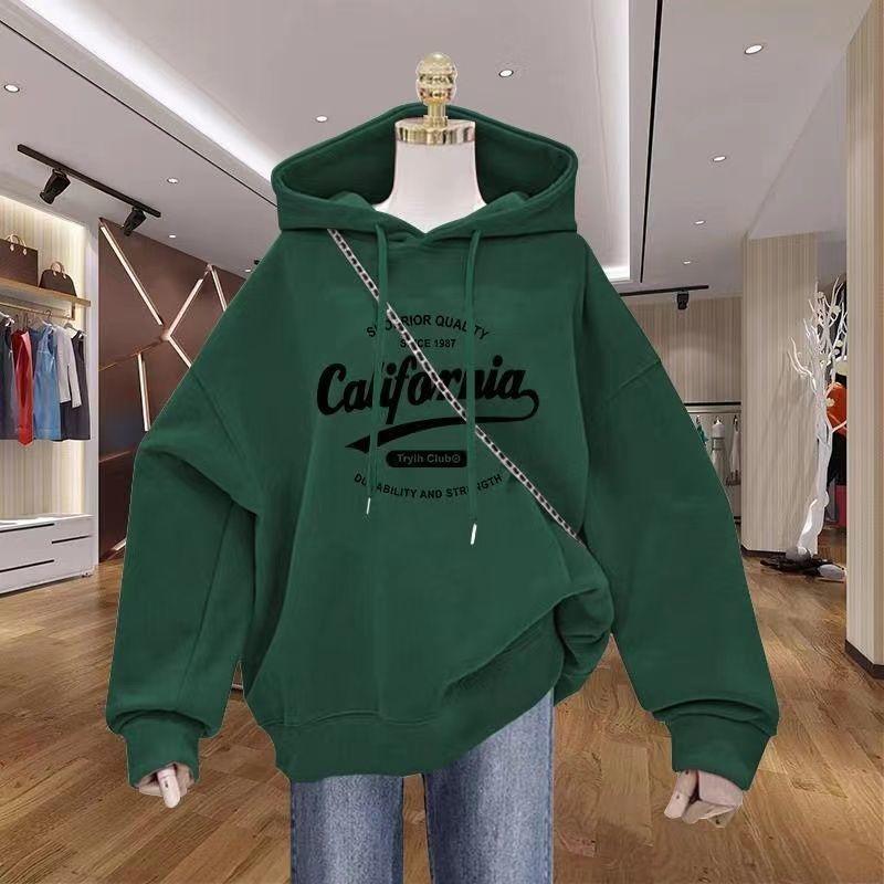 Product Introduction of Áo Hoodie Mùa Thu, Dành Cho Phụ Nữ, Hàng Mới Về Năm 2024, Thiết Kế Màu Xanh Navy Lót Lông Cừu, Áo Khoác In Hình Thời Trang Hàng Đầu 13