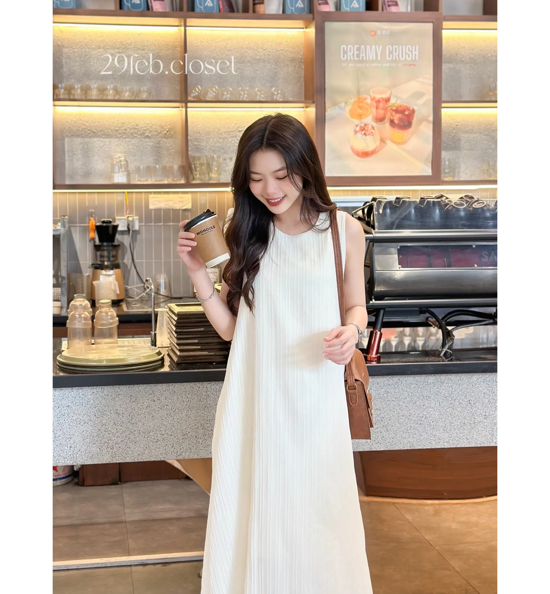 Váy ba lỗ đũi gân 2 lớp dáng xòe dài - 29feb.closet - V85 Nữ Dress Women | BigBuy360 - bigbuy360.vn Váy ba lỗ đũi gân 2 lớp dáng xòe dài - 29feb.closet - V85 Nữ Dress Women | BigBuy360 - bigbuy360.vn