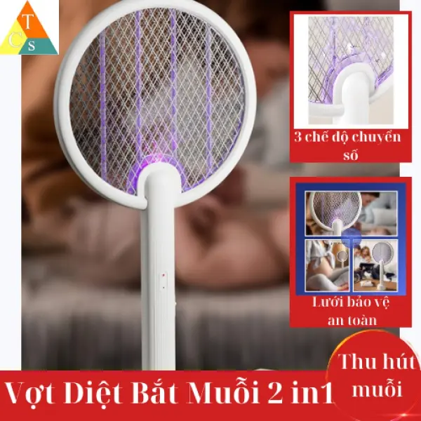 Vợt bắt muỗi cầm tay 2 trong 1 xiaom!M Qualitell C2 model mới 2023