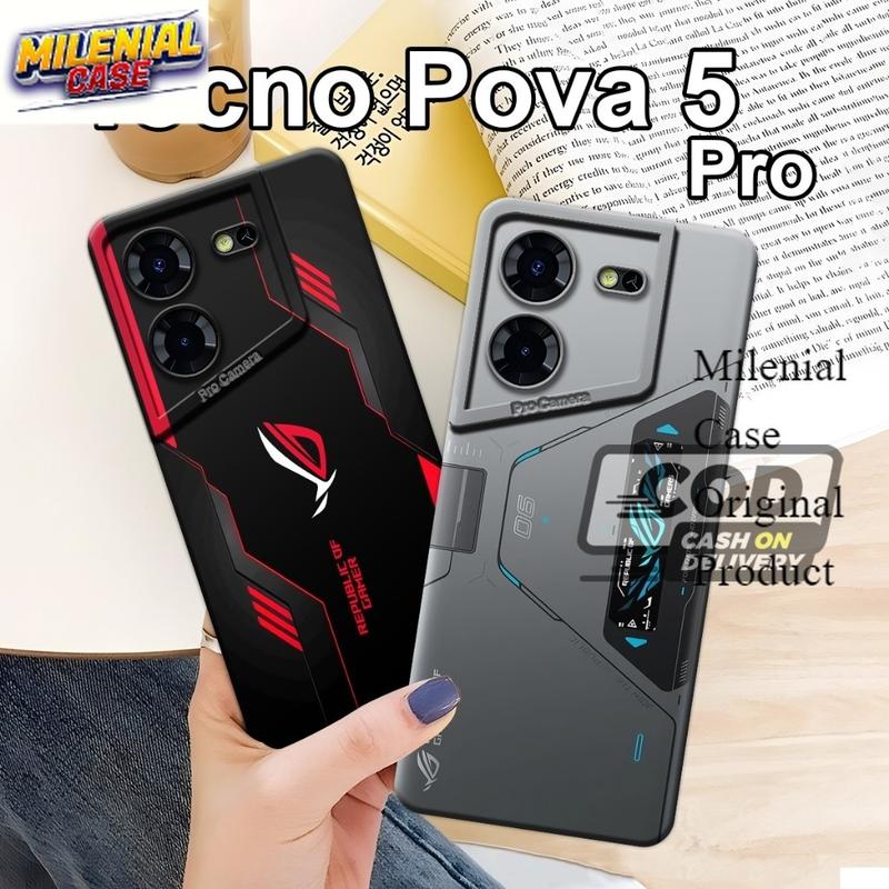 Softcase Tecno Pova 5, Pova 5 Pro Terbaru Motif Cover ROG Gaming Case Anti Slip Casing ROG Keren Softcase Tecno Pova Silikon Tpu Pro Camera Kesing Tecno Terbaru Cover Handphone Pelindung Hp Tecno Airo Case Bisa COD BAYAR DITEMPAT 0
