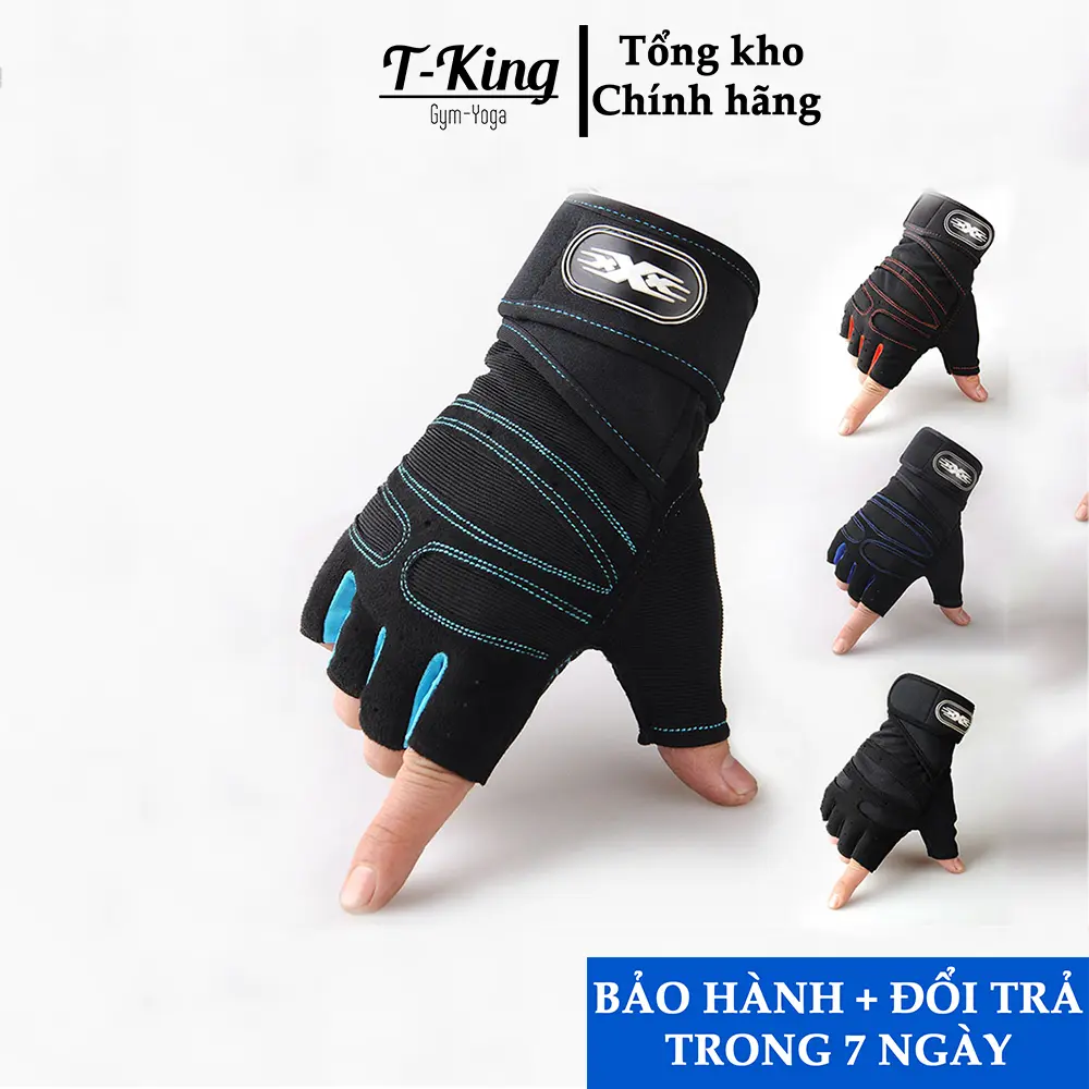 Găng tay  Bao Tay tập gym XXX có quấn cổ tay  Chống Trơn  - Phụ Kiện tập gym