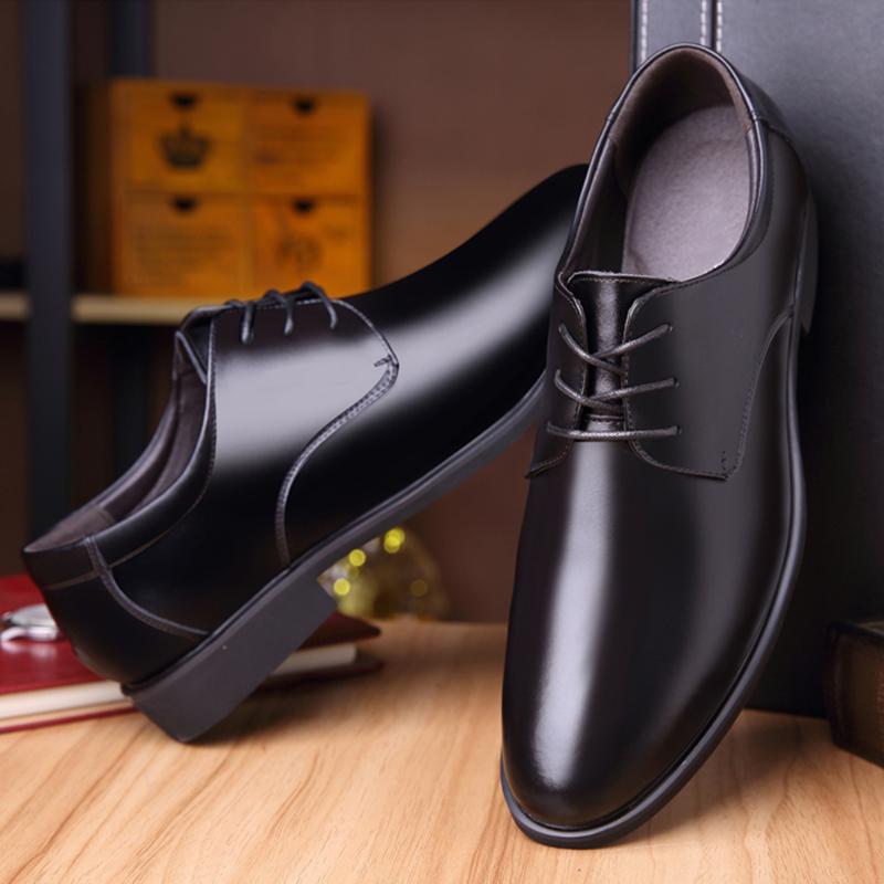 Product Introduction of Business Leather Formal Shoes for Men Office Lace Up Black Leather Shoes Fashion Comfortable 15