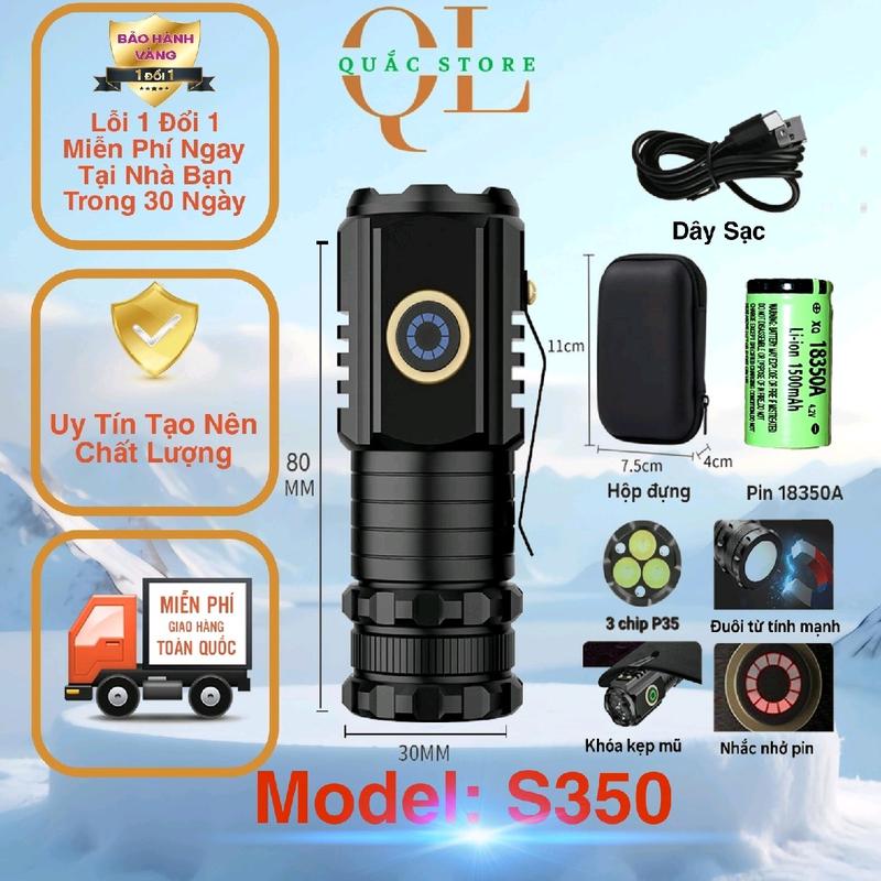 Đèn pin mini s350 siêu sáng, nhỏ gọn, đa năng, chất liệu hợp - TikTok ...