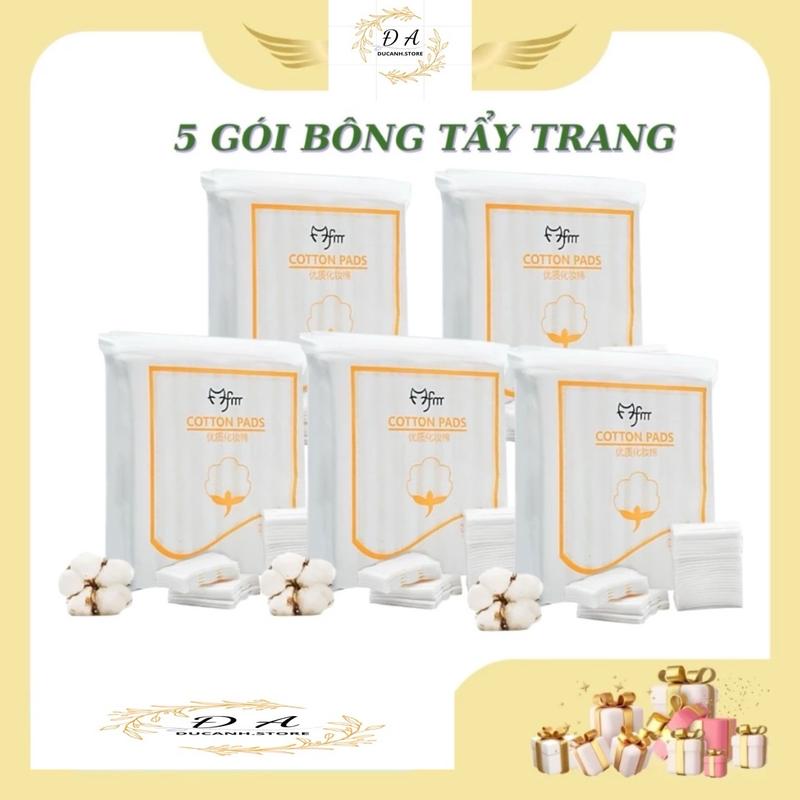 COMBO 5 Bịch (1110 miếng) Bông Tẩy Trang COTTON PADS Cosmetic