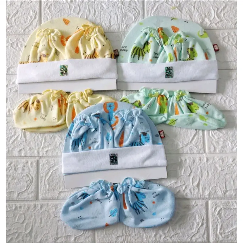 Topi bayi set TARA /rifani/Mamimu/ Vinata / 1pcs 3