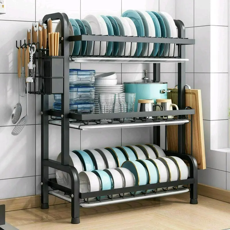 giá để bát đĩa 3 tầng inox