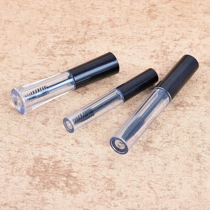 3x 10ml Empty Plastic Mascara Wand Tube Eyelash Bottle Brush Travel Cream Vial Oils