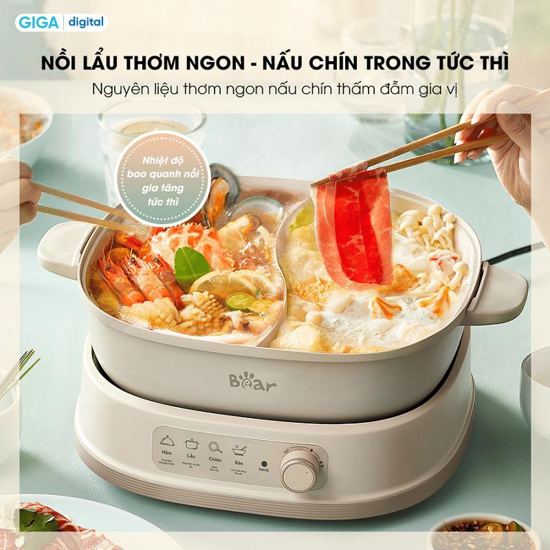 Product Introduction of Nồi Lẩu 2 Ngăn Bear SB-NL60U - Dung tích 6L 1