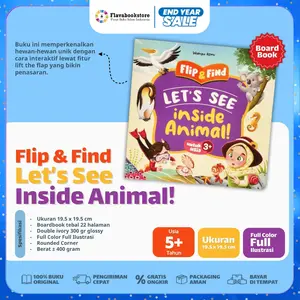 Buku Aktivitas Anak - Flip & Find : Lets See Inside Animal Boardbook - Ziyadbooks