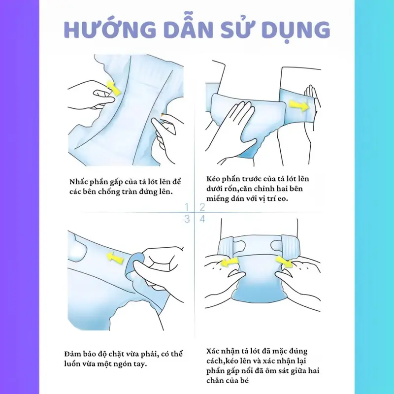 [GIÁ TỐT] Tã Bỉm Dán/Quần Mom's Protection cho trẻ em từ 0-3 tuổi, đa dạng kích cỡ - Hàng chính hãng 7