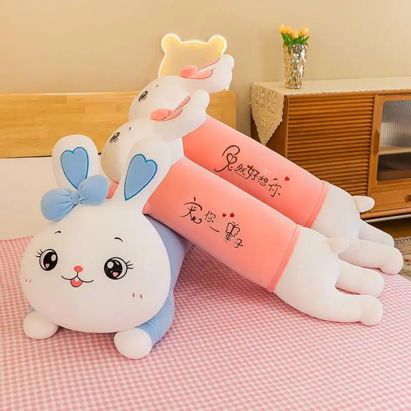 Gối Thỏ Nằm, Đồ Chơi Nhồi Bông Dễ Thương, Búp Bê Ragdoll, Gối Ngủ Dài, Quà Sinh Nhật, Thích Hợp Cho Bạn Gái 8