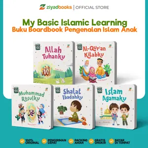 (Isi 5 Buku) Buku Pengenalan Islam Anak - Paket My Basic Islamic Learning - Boardbook Books