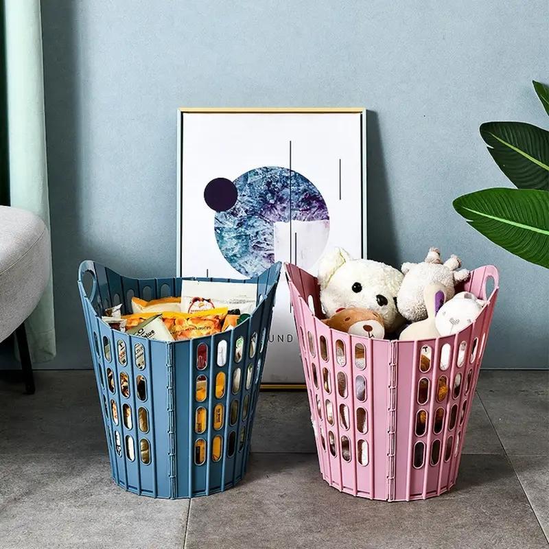 Product Introduction of Foldable Laundry Basket, Portable Clothes Storage Basket, Durable Clothes Storage Basket for Home Bathroom, Organiser 4
