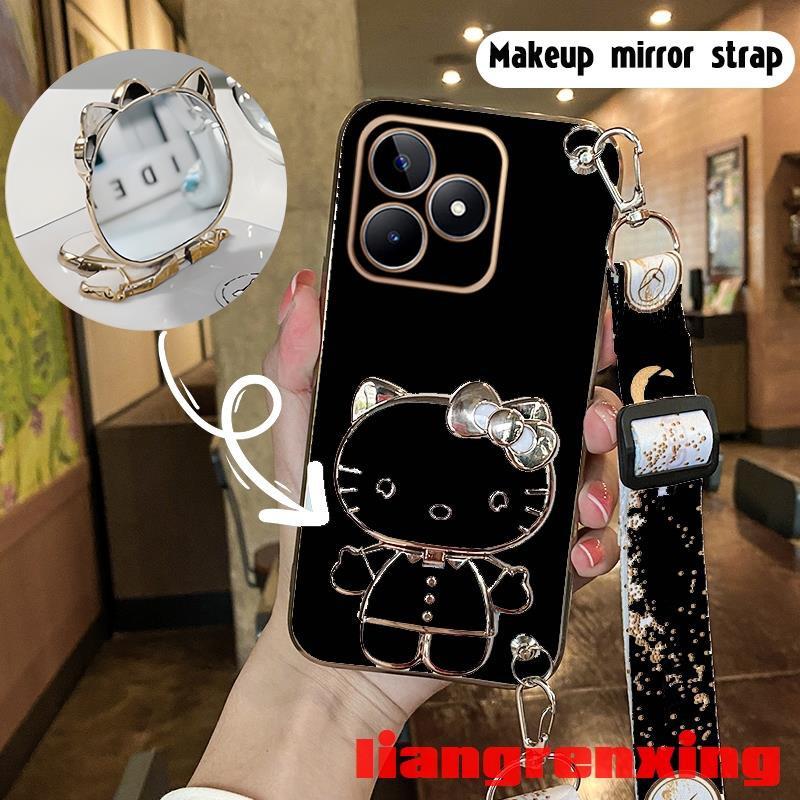 For ốp lưng Realme C53 5G Realme C51  Realme Note 50 Ốp ốp Mềm, Ốp Chống Sốc Silicon, Thiết Kế Mới, Dây Đeo Cổ Yếm Dây Đeo Ba Lô Có Giá Đỡ, wdktm01, Dành Cho Bé Gái 6