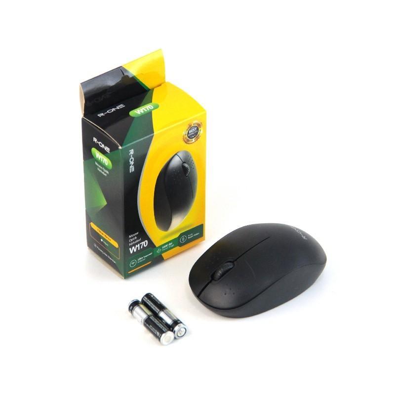Mouse Bluetooth Murah Tanpa Kabel - Mouse Wireless W170 R-One - Mouse Laptop / Komputer Desain Simple Estetik 4