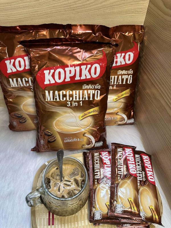 ( COMBO 5 TÚI ) CÀ PHÊ KOPIKO MACCHIATO 3 IN 1 ( CHUẨN THÁI 1 bịch 20 gói x 24g) 0