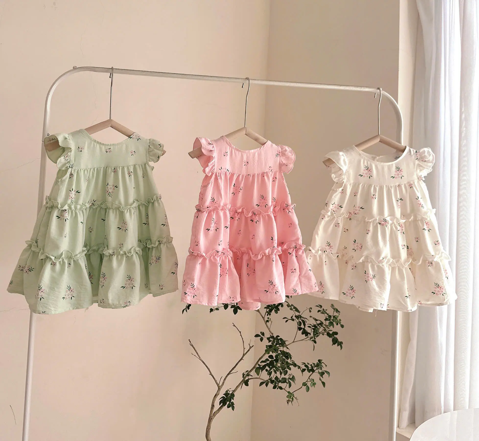 [ Thỏ Tây Kids] VÁY ĐŨI HÀN HOA NHÍ 3 TẦNG _ T46