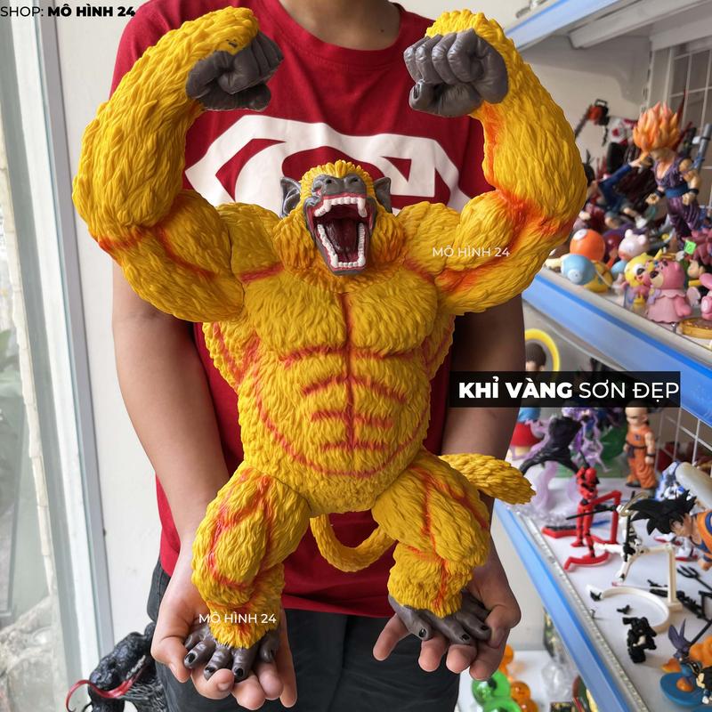 [ẢNH TỰ CHỤP] Mô hình khỉ vàng khổng lồ Oozaru trong Dragon ball super saiyan huyền thoại Legend goku Ichiban GT Tamashii 40CM