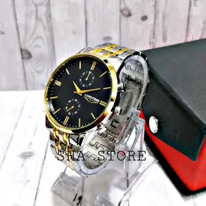 LONTIME!!JAM TANGAN PRIA ORIGINAL LONGTIME STAINLESS STEEL/JAM TANGAN PRIA TERLARIS TALI RANTAI Chain Quartz