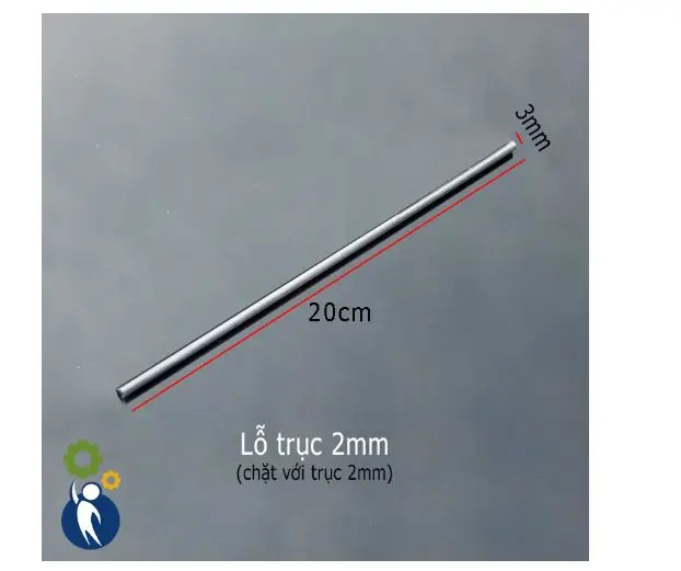 Ống Nhôm 3mm Lỗ 2mm Dài 20cm 3