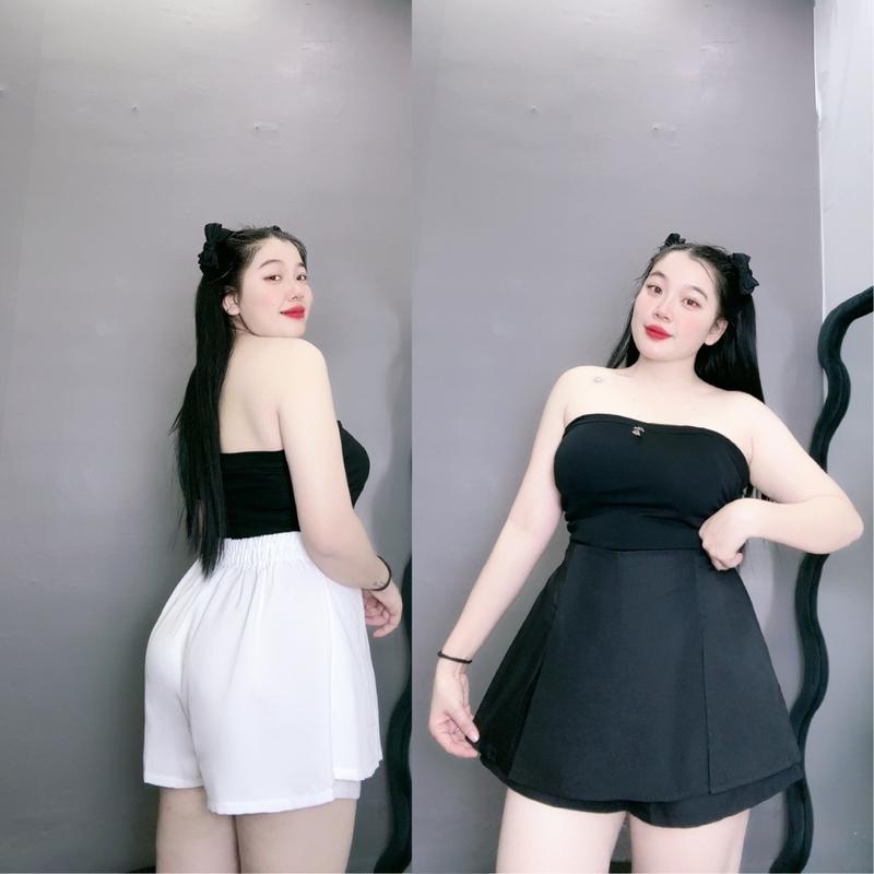 Quần giả váy nữ  Béo Tròn bigsize, Giả váy bigsize lưng thun co dãn phom rộng từ 60-100kg xinh xắn dễ phối phong cách trẻ trung  GVC