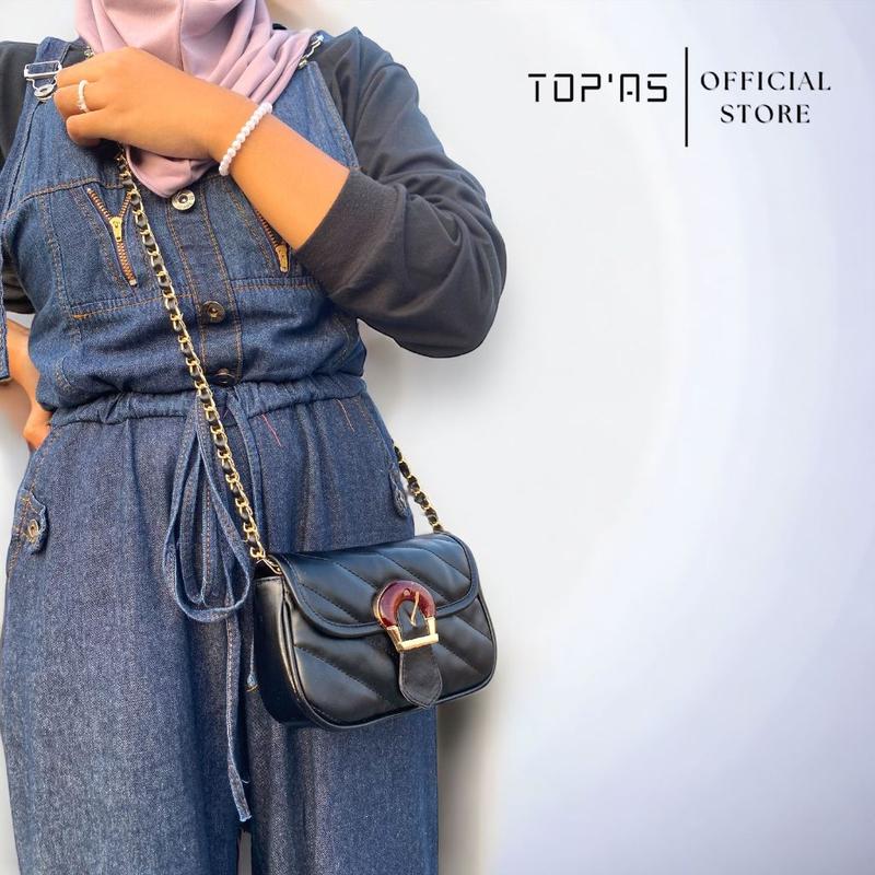 Tas Mini Sling Bag Premium Tas Rantai Anyam Wanita Terbaru - Slavina Mini Bag Kulit Slingbag Selempang 8